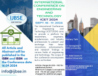 International Conference on Engineering and Technology ICET 2024 International Conference Poster